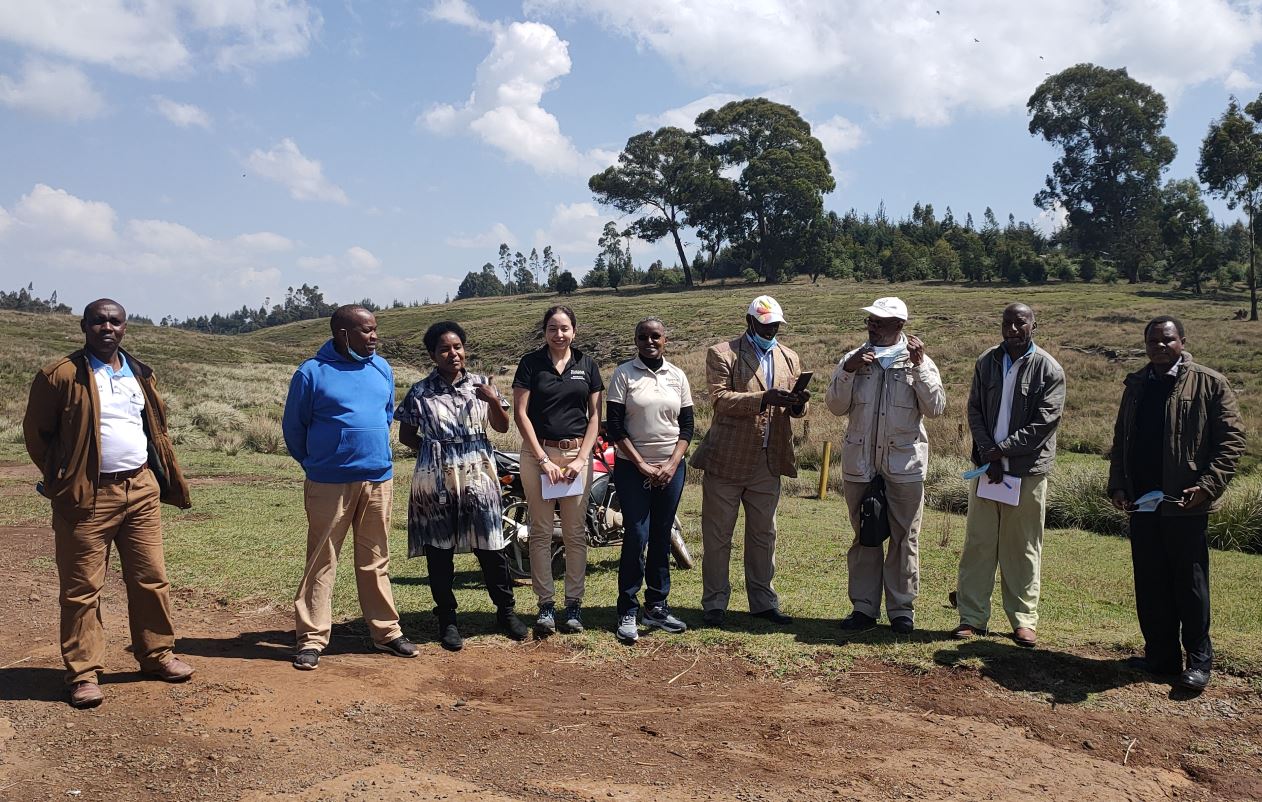 Sasumua catchment-meeting team
